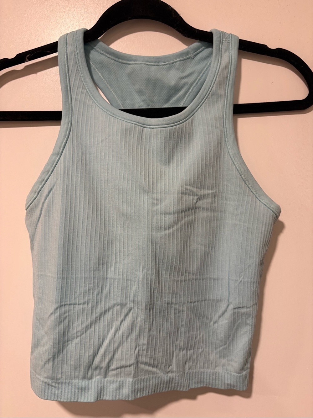 Lululemon Light Blue Ribbed Tank Top